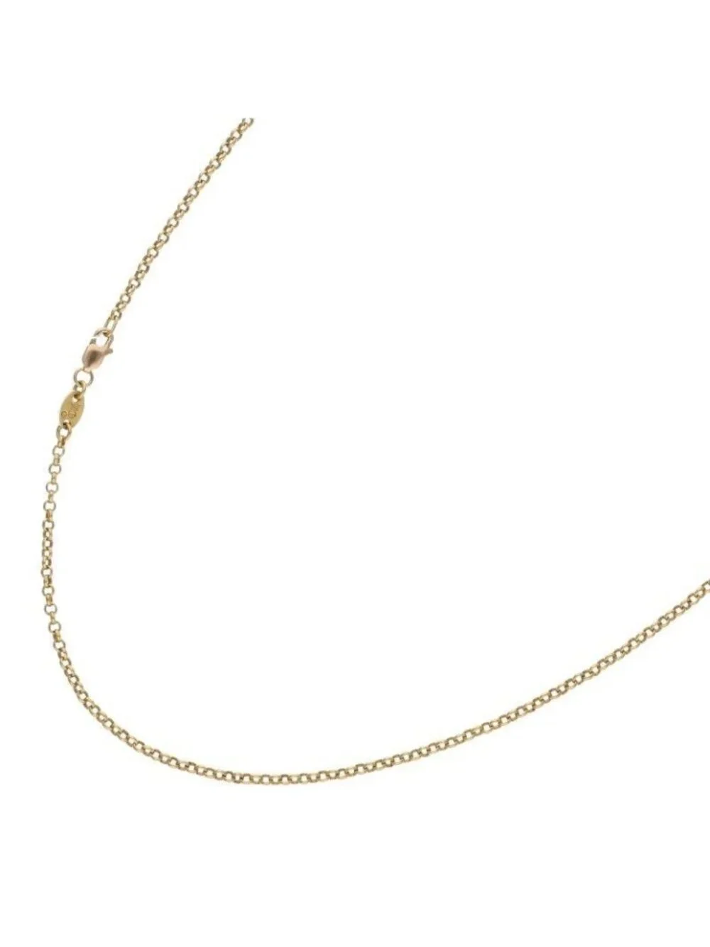 Chrome Hearts 22k Neckchain Roll Chain Gold Necklace